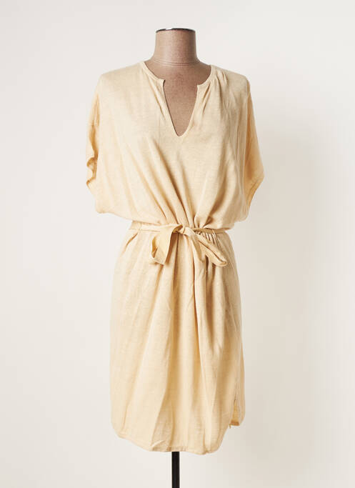 Rochie midi bej DES PETITS HAUTS femeie