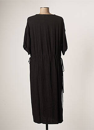 Rochie midi mâneci scurte mâneci scurte negru THE KORNER femeie