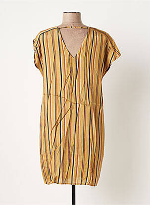 Rochie scurtă mâneci scurte mâneci scurte maro THE KORNER femeie
