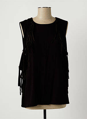 Top negru SEE U SOON femeie