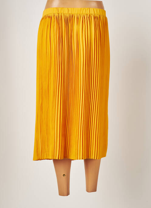 Fustă midi galben ICHI femeie