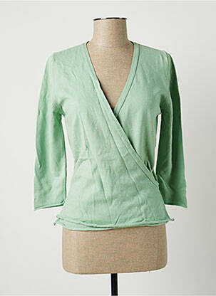 Cardigan petrecut verde STEFAN GREEN femeie