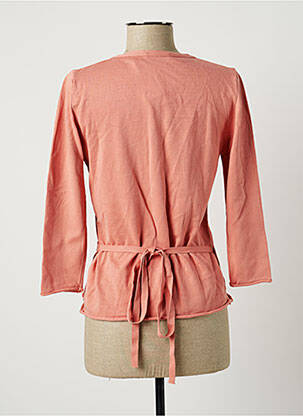 Cardigan petrecut roz STEFAN GREEN femeie