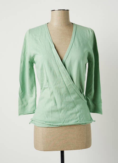 Cardigan petrecut verde STEFAN GREEN femeie