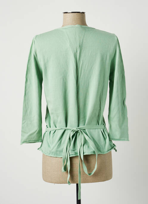 Cardigan petrecut verde STEFAN GREEN femeie