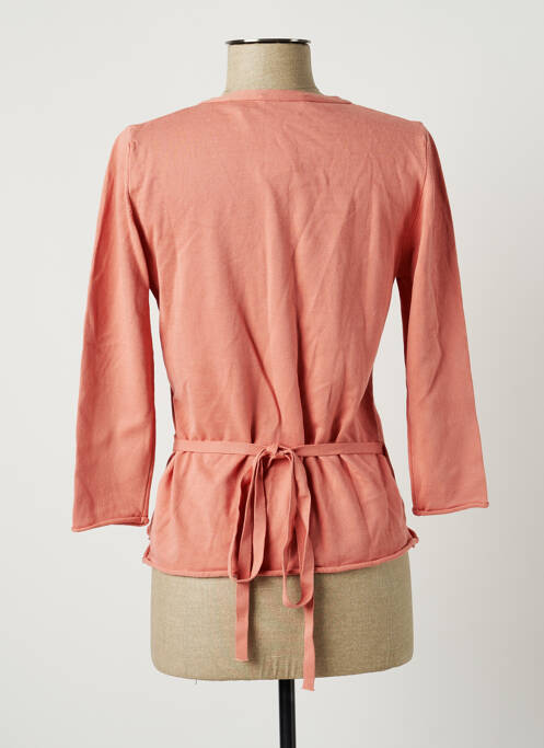 Cardigan petrecut roz STEFAN GREEN femeie