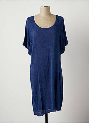 Rochie midi albastru STEFAN GREEN femeie