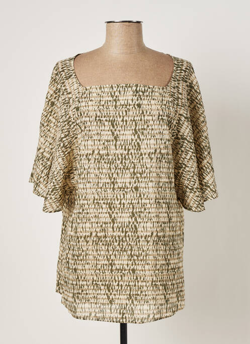 Tunică mâneci scurte bej DIEGA femeie