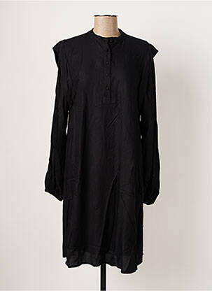 Rochie midi croială fluidă mâneci lungi negru B.YOUNG femeie
