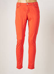Pantalon slim broderie cu nituri mărime normală portocaliu VERO MODA femme