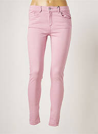 Pantalon slim broderie cu nituri mărime normală roz B.YOUNG femme
