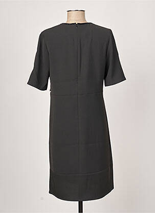 Rochie midi țesătură crep mâneci scurte negru DIANE LAURY femeie