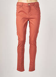 Pantalon slim elasticitate mărime normală portocaliu C'EST BEAU LA VIE femeie