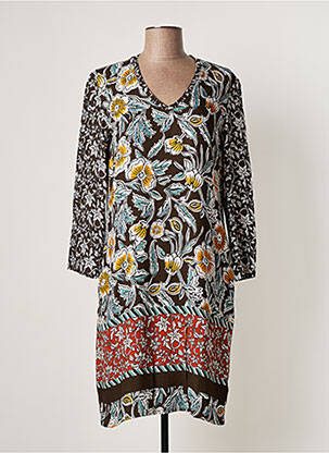 Rochie midi maro LE PETIT BAIGNEUR femeie