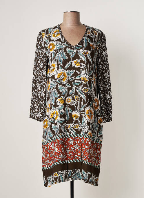 Rochie midi maro LE PETIT BAIGNEUR femeie