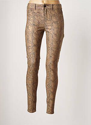 Pantalon slim maro VILA femeie