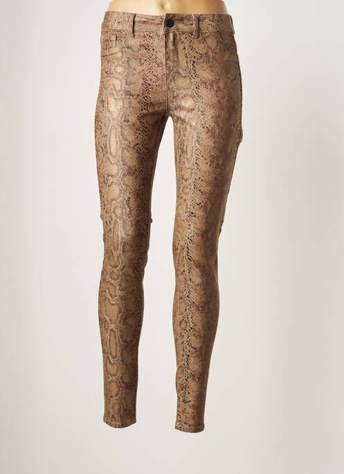 Pantalon slim maro VILA femeie