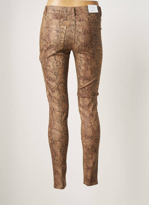 Pantalon slim maro VILA femeie