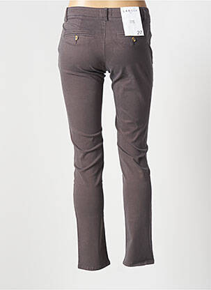Pantalon chino talie joasă talie joasă gri LAB DIP PARIS femeie