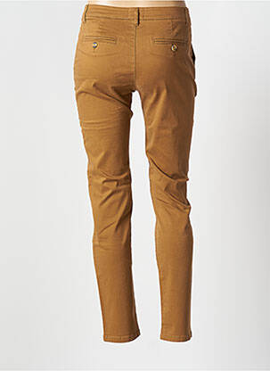 Pantalon chino talie joasă talie joasă maro LAB DIP PARIS femeie