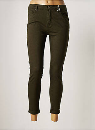 Pantalon 7/8 elasticitate mărime normală verde CHERRY PARIS femeie