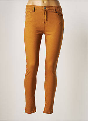 Pantalon slim elasticitate mărime normală galben CHERRY PARIS femeie
