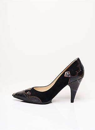 Pantofi cu toc vârf ascuțit toc de 7 la 9 cm negru LODI femeie