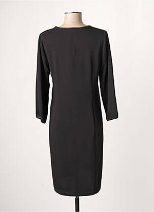 Rochie midi imprimeu fantezie mâneci lungi negru GARELLA femeie