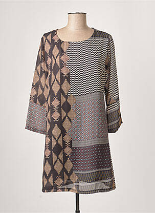 Rochie scurtă bej CRISTINA REJ femeie