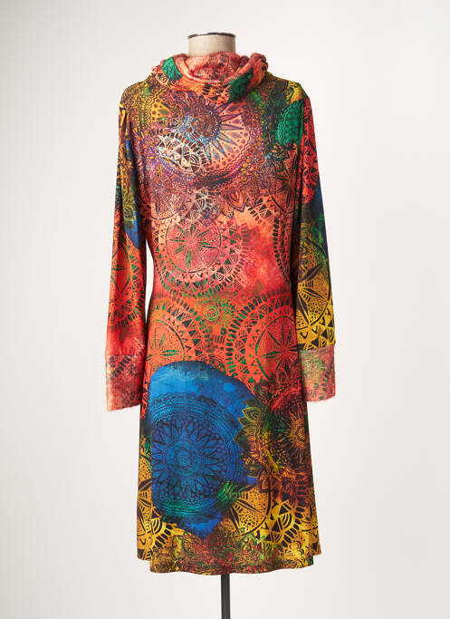 Rochie midi portocaliu EROKE femeie