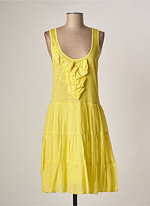 Rochie midi galben 120% LINO femeie