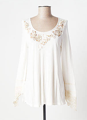 Tunică mâneci lungi bej MARILU femeie