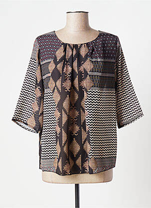 Bluză maro CRISTINA REJ femeie