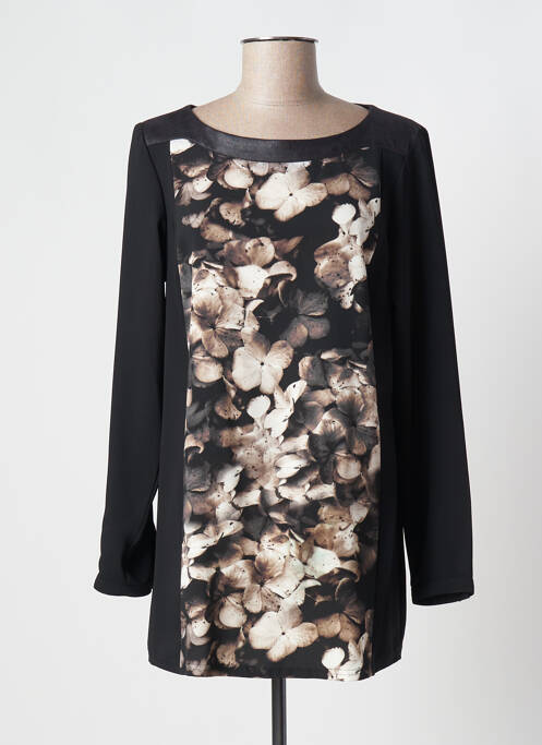 Tunică mâneci lungi negru GARELLA femeie