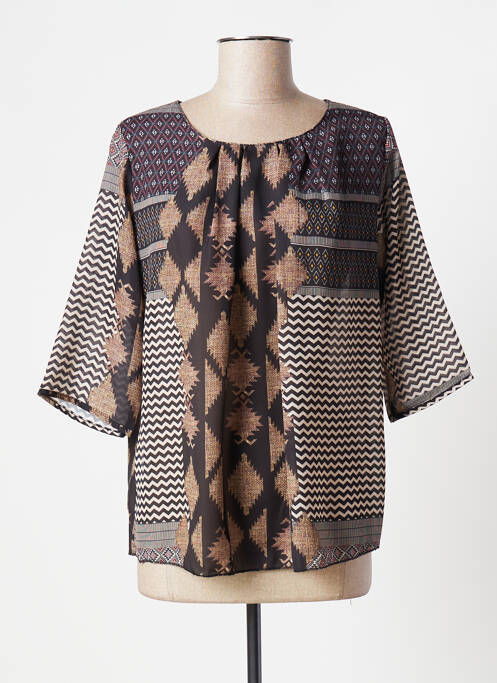 Bluză maro CRISTINA REJ femeie