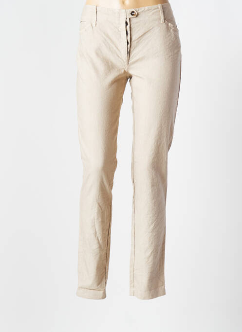 Pantalon drept bej CRISTINA GAVIOLI femeie