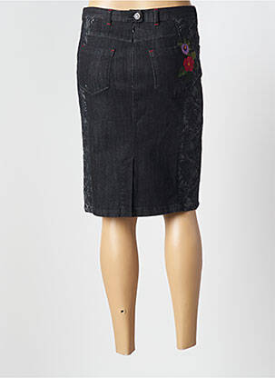 Fustă midi elasticitate negru AQUAJEANS femeie