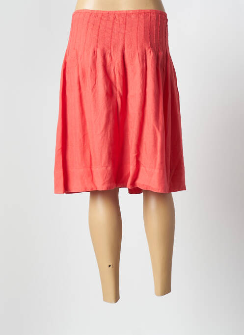 Fustă midi roz 120% LINO femeie