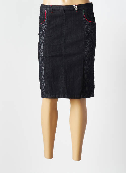 Fustă midi negru AQUAJEANS femeie