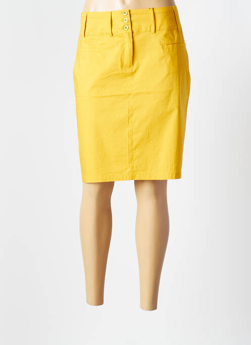Fustă midi galben AVENTURES DES TOILES femeie