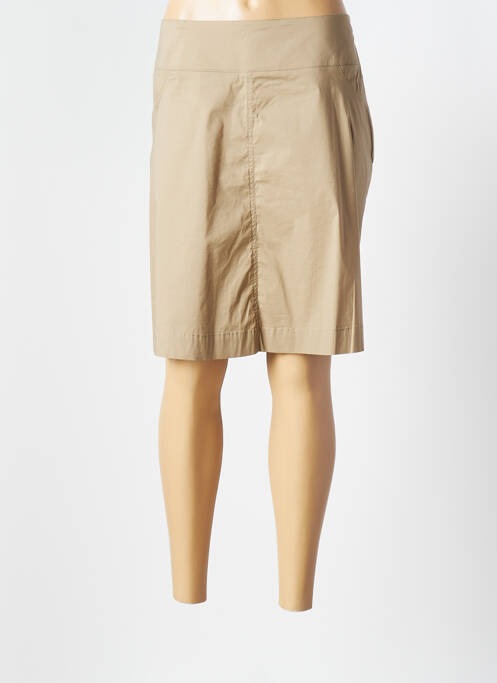 Fustă midi bej AVENTURES DES TOILES femeie