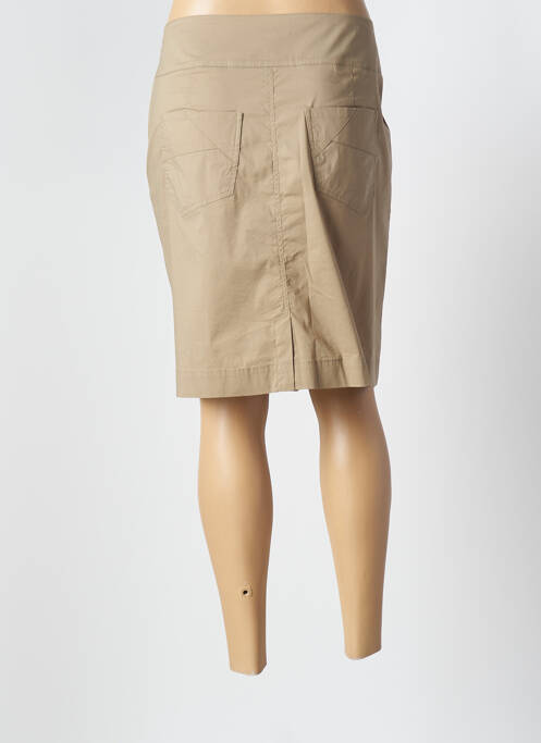 Fustă midi bej AVENTURES DES TOILES femeie