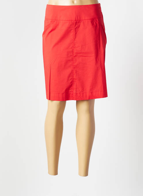 Fustă midi roșu AVENTURES DES TOILES femeie