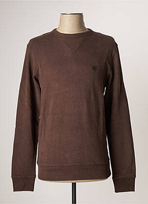 Hanorac broderie mâneci lungi maro JACK & JONES bărbat