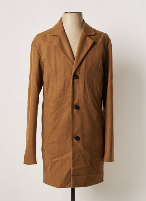 Palton lung maro JACK & JONES bărbat