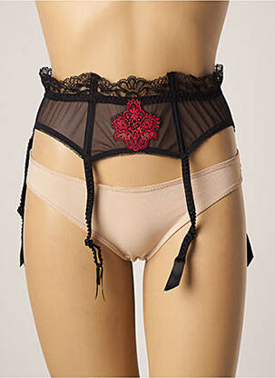 Corset/jartieră broderie negru LISE CHARMEL femeie