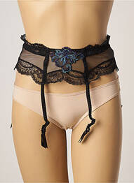 Corset/jartieră efect material satinat negru LISE CHARMEL femme