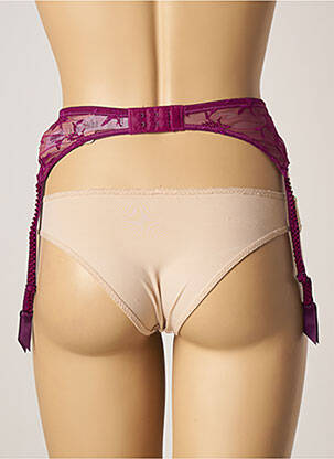 Corset/jartieră efect material satinat violet LISE CHARMEL femeie