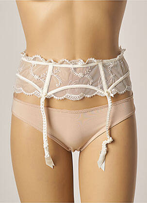 Corset/jartieră efect material satinat bej LISE CHARMEL femeie