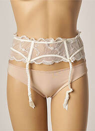 Corset/jartieră efect material satinat bej LISE CHARMEL femme